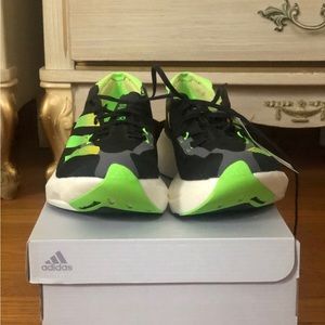 Adidas Adizero Adios Pro 3, black and green, 8.5 US, running/racing shoes